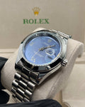Rolex Oyster Silver With Sky Blue Dial