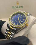 Rolex Oyster Diamond TrueTone With BLUE Dial