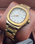Patek Phlip rose gold With white Dial