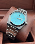 Tissot Style Viokai silver with Sky blue Dial