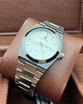 Tissot style Viokai silver with White Dial